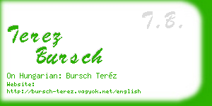 terez bursch business card